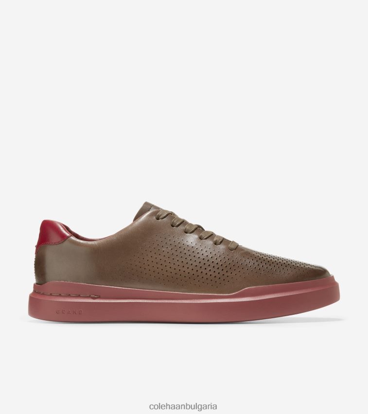 Cole Haan grandpro rally лазерно изрязани маратонки мъже 84PB6Z265 трюфел-сира обувки