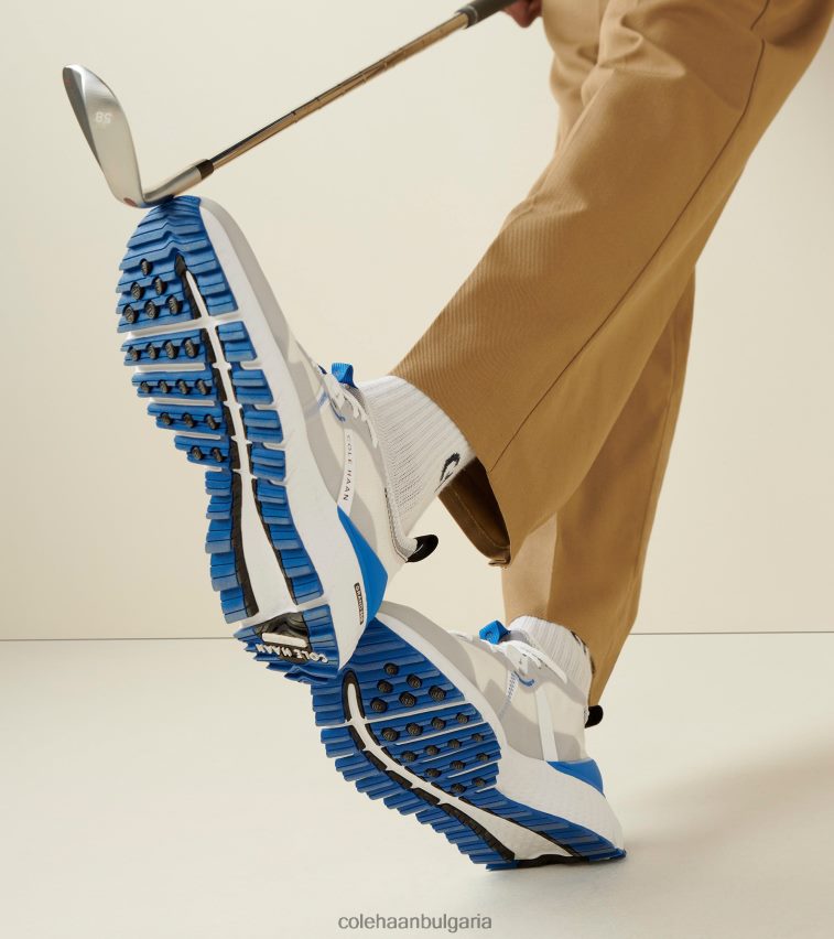 Cole Haan zerogrand изпреварват голф обувки мъже 84PB6Z412 микрочип-лапис син-оптичен бял обувки