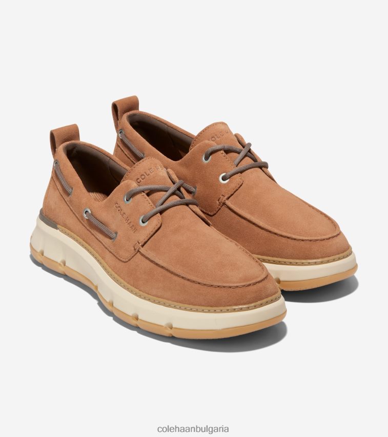 Cole Haan 4. обувка за регатна лодка zerogrand мъже 84PB6Z253 пекан-ангорска дъвка обувки