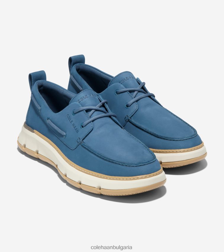 Cole Haan 4. обувка за регатна лодка zerogrand мъже 84PB6Z255 знаме син ангора дъвка обувки