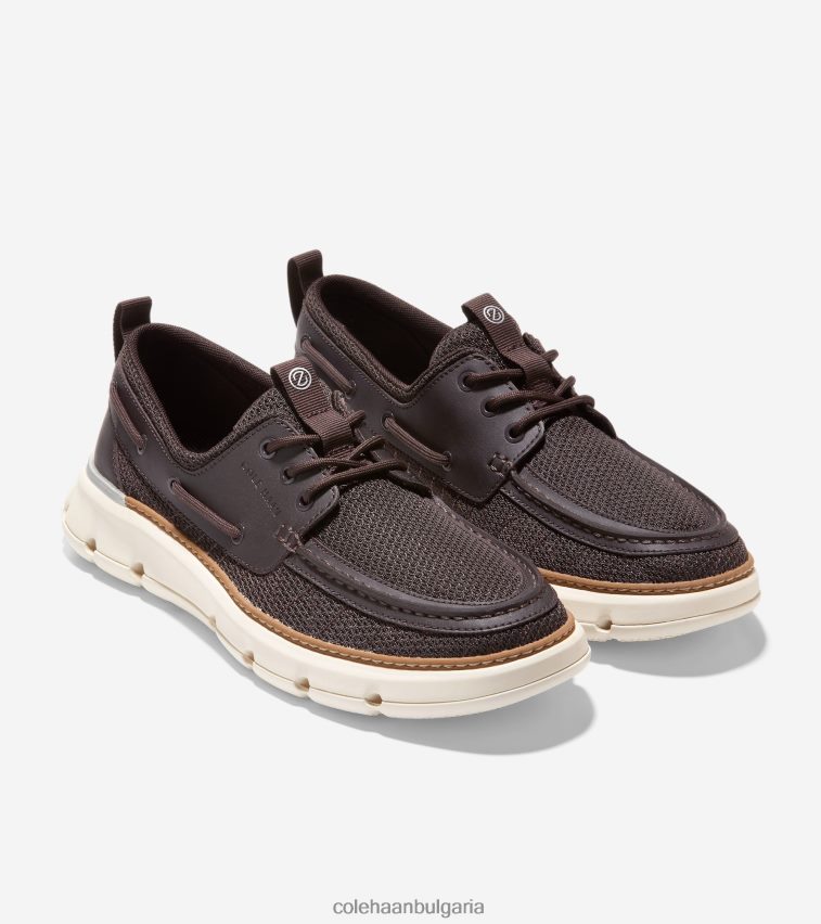Cole Haan 4. обувка за регатна лодка zerogrand мъже 84PB6Z261 тъмен шоколад обувки