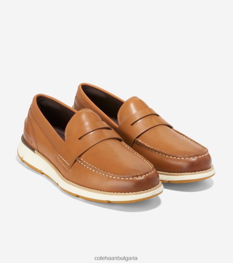 Cole Haan 4. мокасини zerogrand мъже 84PB6Z454 британски тен-слонова кост обувки