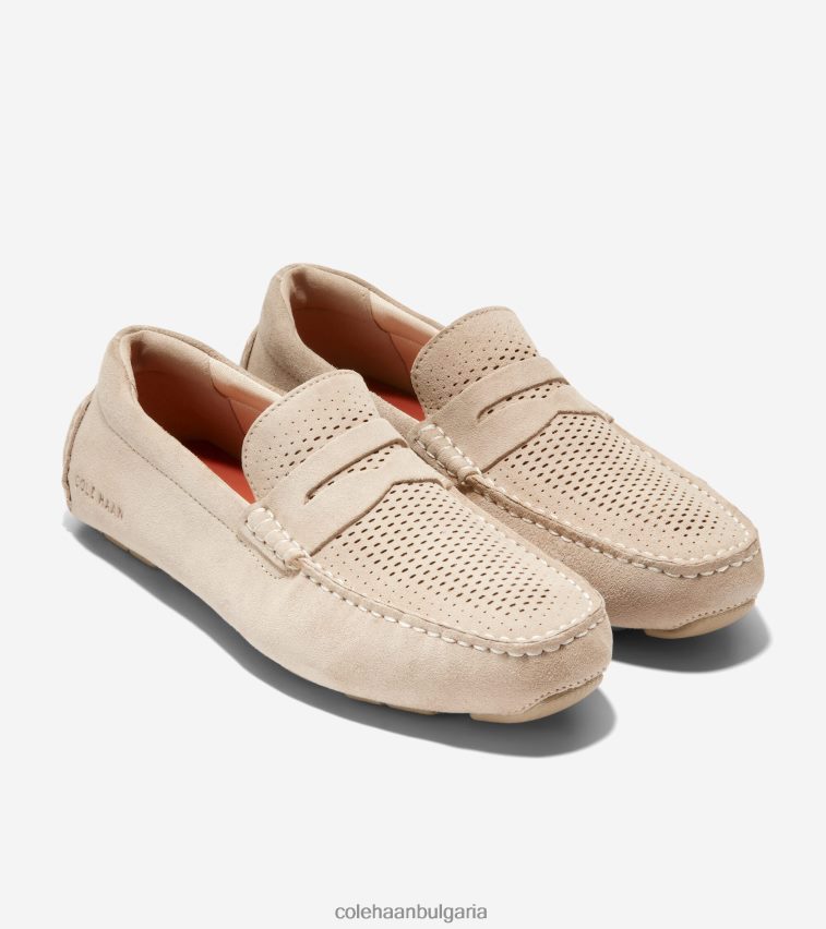 Cole Haan голям лазерен драйвер за пени мъже 84PB6Z294 сусам-дюна обувки