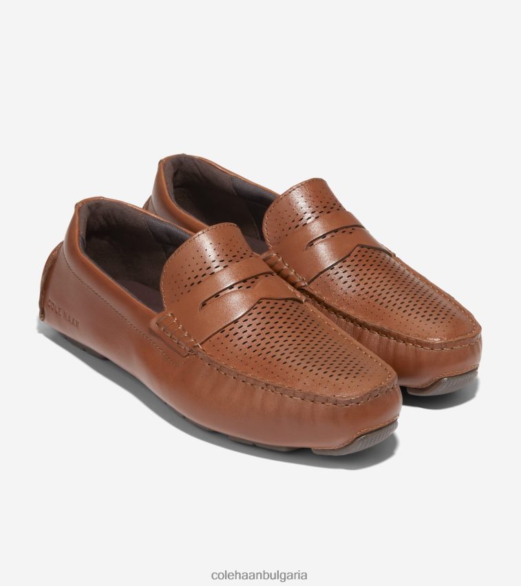 Cole Haan голям лазерен драйвер за пени мъже 84PB6Z297 британски tan-java обувки