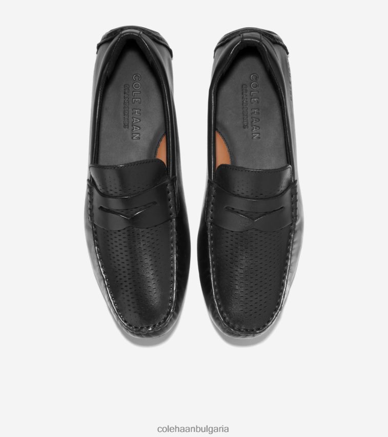 Cole Haan голям лазерен драйвер за пени мъже 84PB6Z298 черен обувки