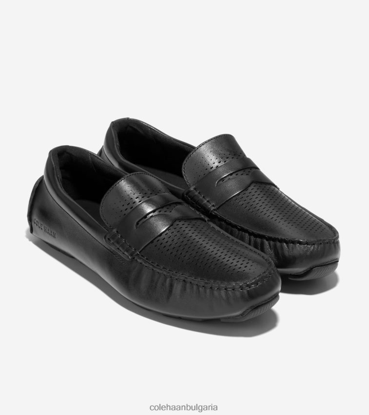 Cole Haan голям лазерен драйвер за пени мъже 84PB6Z298 черен обувки