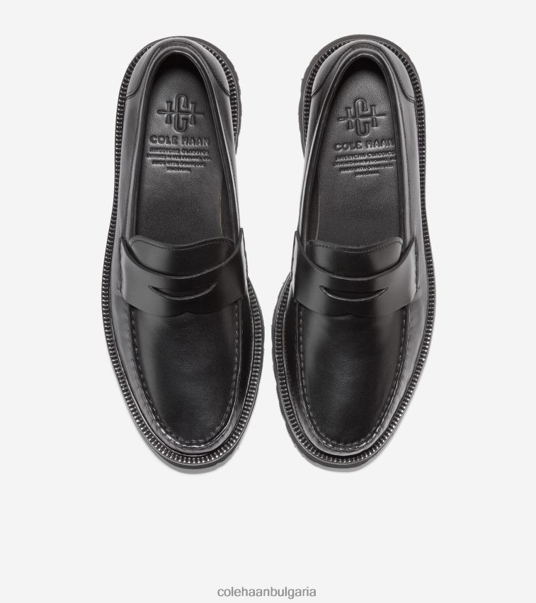 Cole Haan американски класически пени мокасини мъже 84PB6Z373 черен обувки
