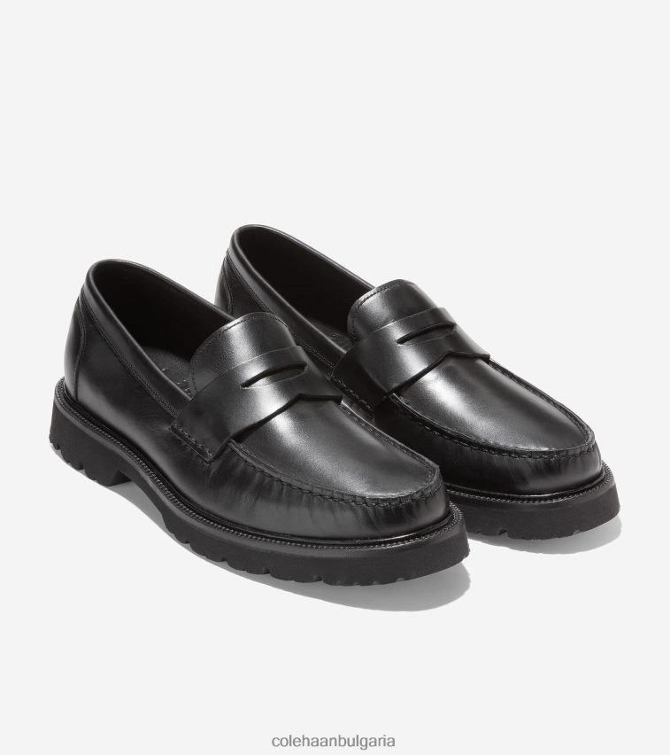 Cole Haan американски класически пени мокасини мъже 84PB6Z373 черен обувки