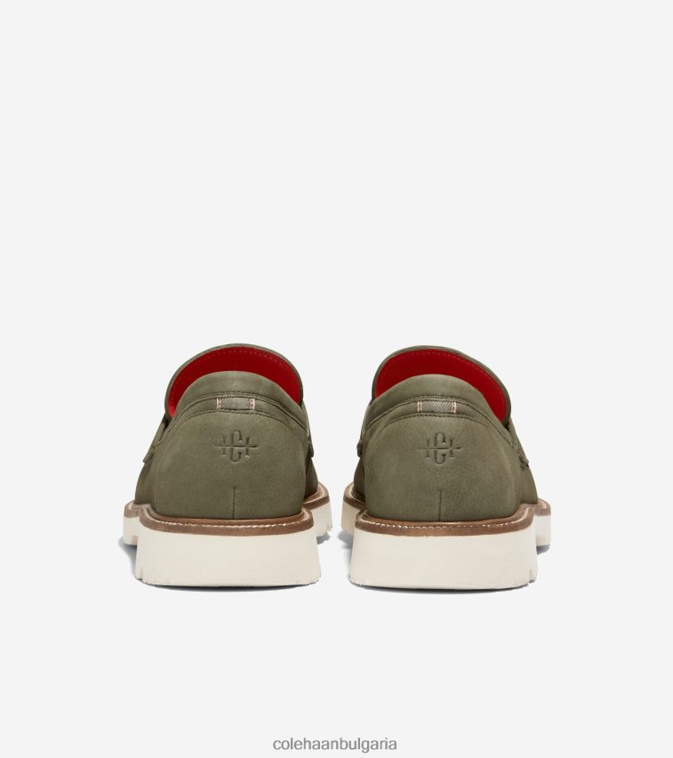 Cole Haan американски класически пени мокасини мъже 84PB6Z374 чаена бяла чапла обувки