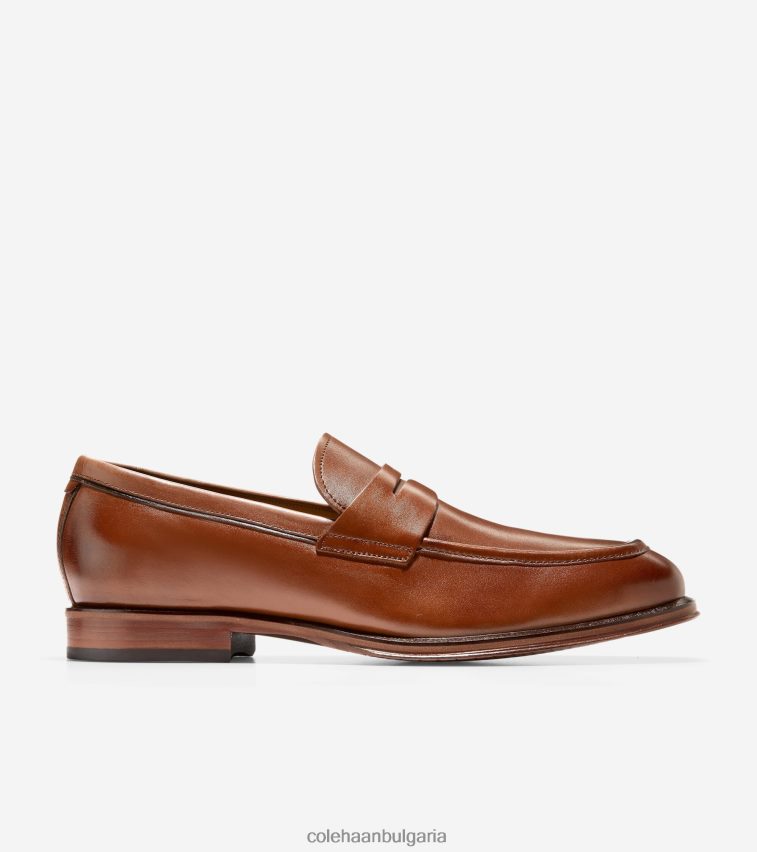 Cole Haan модерни класически пени мокасини мъже 84PB6Z447 британски тен обувки
