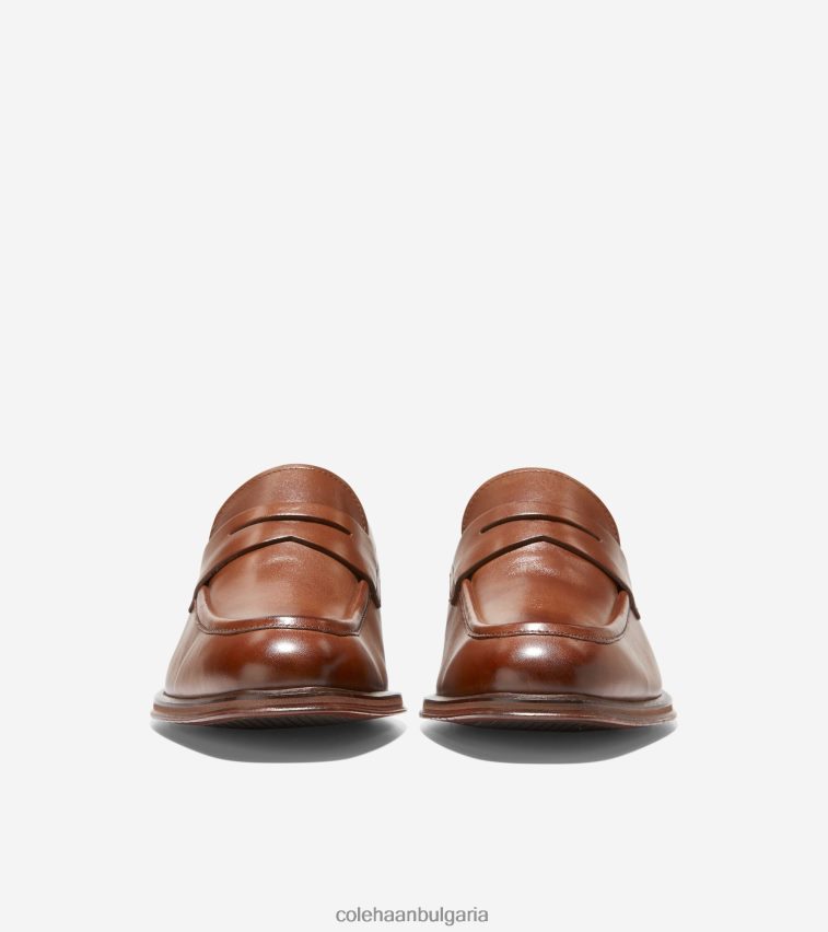Cole Haan модерни класически пени мокасини мъже 84PB6Z447 британски тен обувки