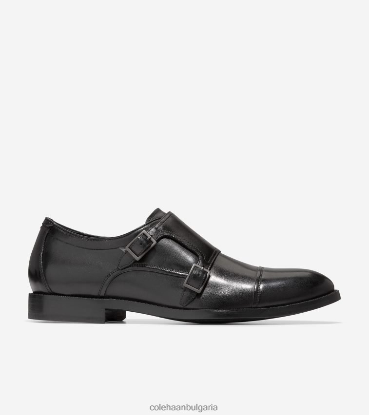 Cole Haan Харисън монашеска каишка мъже 84PB6Z473 черен обувки