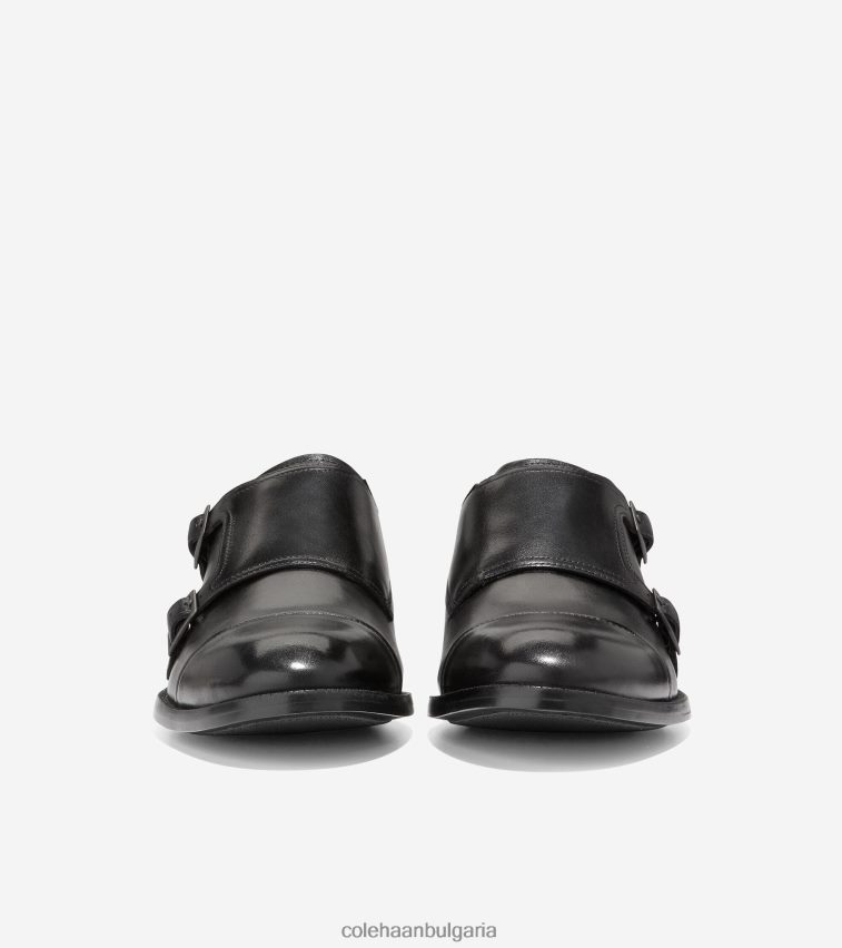 Cole Haan Харисън монашеска каишка мъже 84PB6Z473 черен обувки