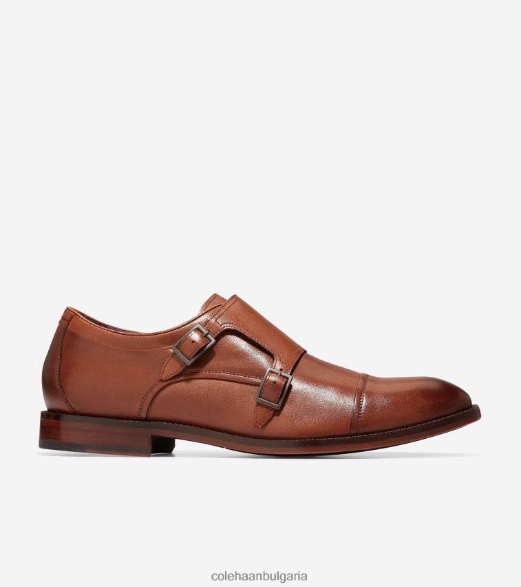 Cole Haan Харисън монашеска каишка мъже 84PB6Z474 британски тен обувки