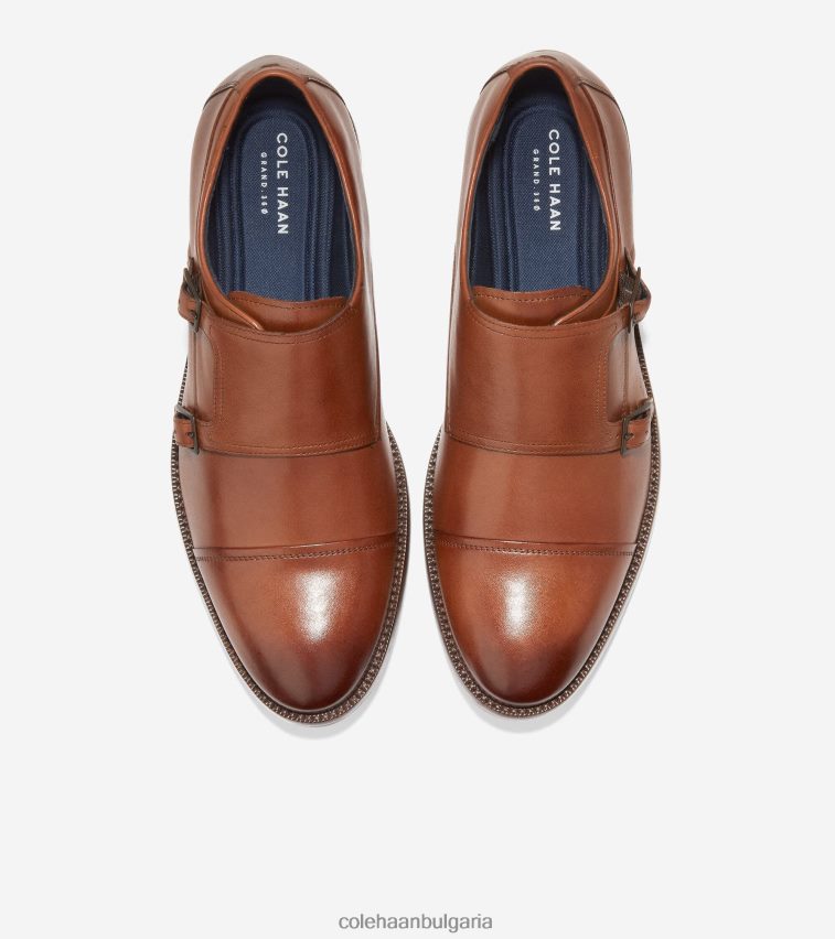 Cole Haan Харисън монашеска каишка мъже 84PB6Z474 британски тен обувки