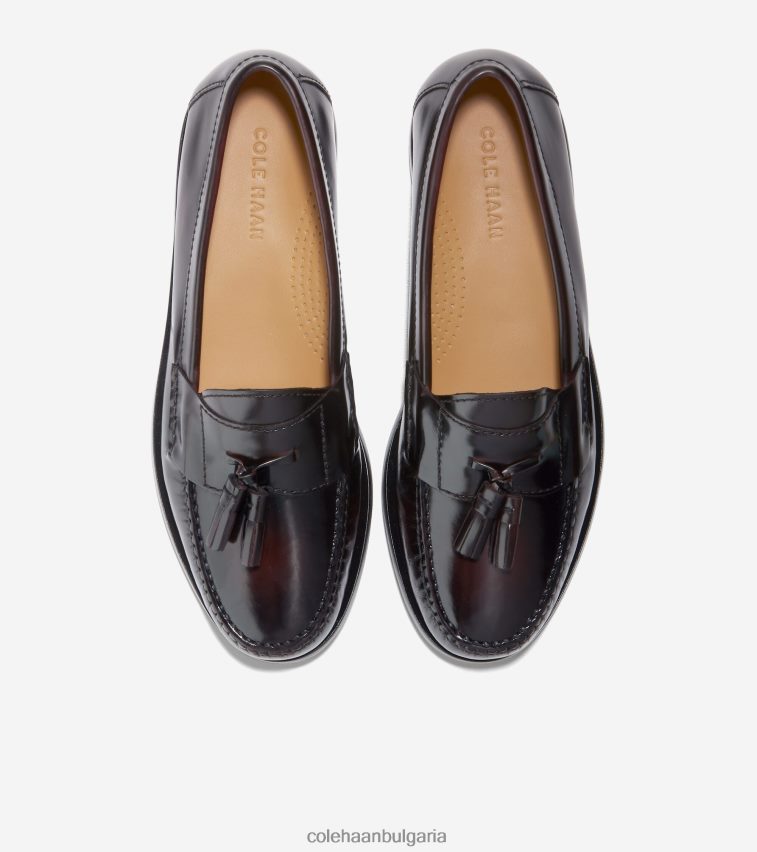 Cole Haan мокасина с пискюл мъже 84PB6Z477 бордо обувки