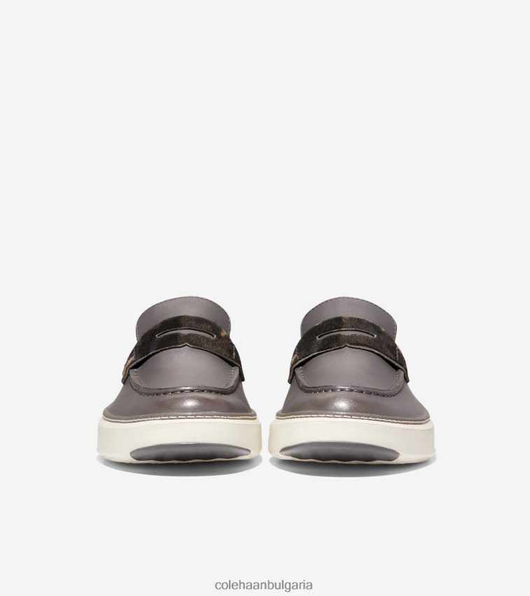Cole Haan grandpro topspin пени мокасини мъже 84PB6Z290 тъмен паваж-слонова кост обувки