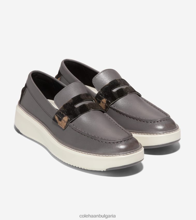 Cole Haan grandpro topspin пени мокасини мъже 84PB6Z290 тъмен паваж-слонова кост обувки