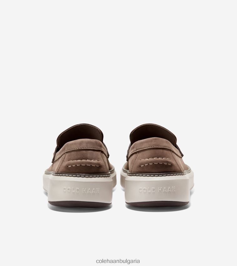 Cole Haan grandpro topspin пени мокасини мъже 84PB6Z291 трюфел-сребърна бреза стичлит обувки