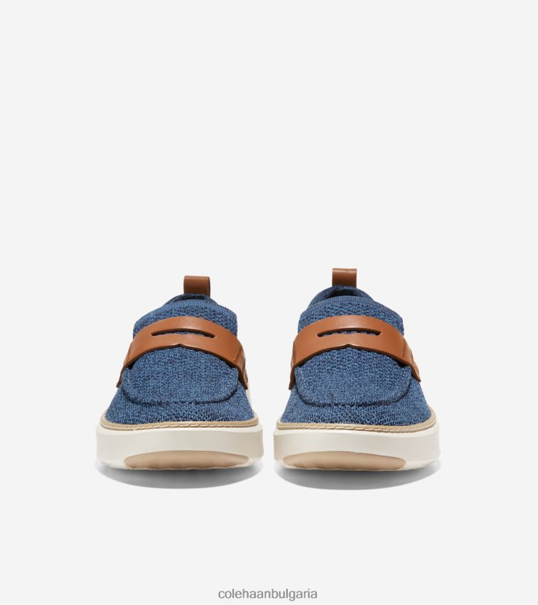 Cole Haan grandpro topspin пени мокасини мъже 84PB6Z322 знаме син стичлайт-британски тен обувки