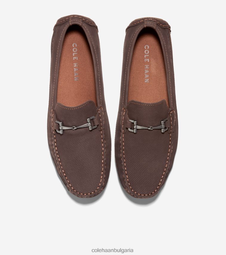 Cole Haan wyatt bit драйвер мъже 84PB6Z357 черен шоколад-дъвка обувки