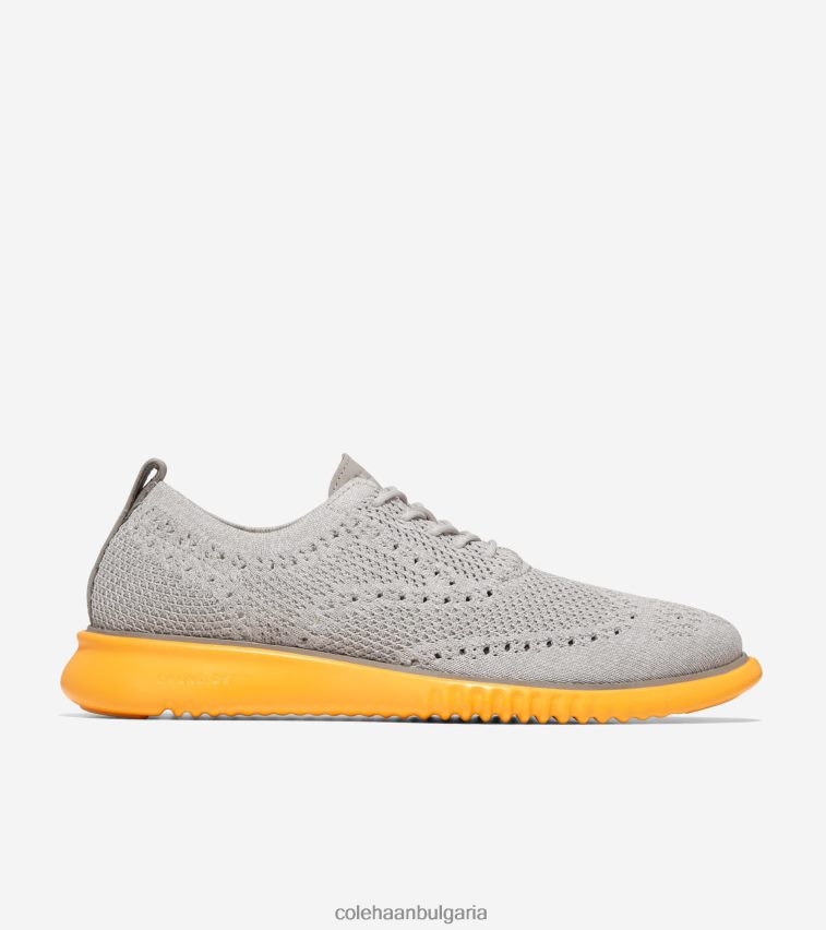 Cole Haan 2.zerogrand oxford мъже 84PB6Z274 сребърна бреза-палома-злато синтез стичлит обувки