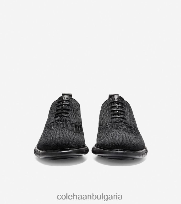 Cole Haan 2.zerogrand wingtip oxford мъже 84PB6Z276 черен стичлайт обувки