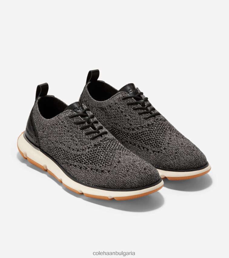 Cole Haan 4.zerogrand oxford мъже 84PB6Z362 черен-слонова кост-гума stitchlite обувки