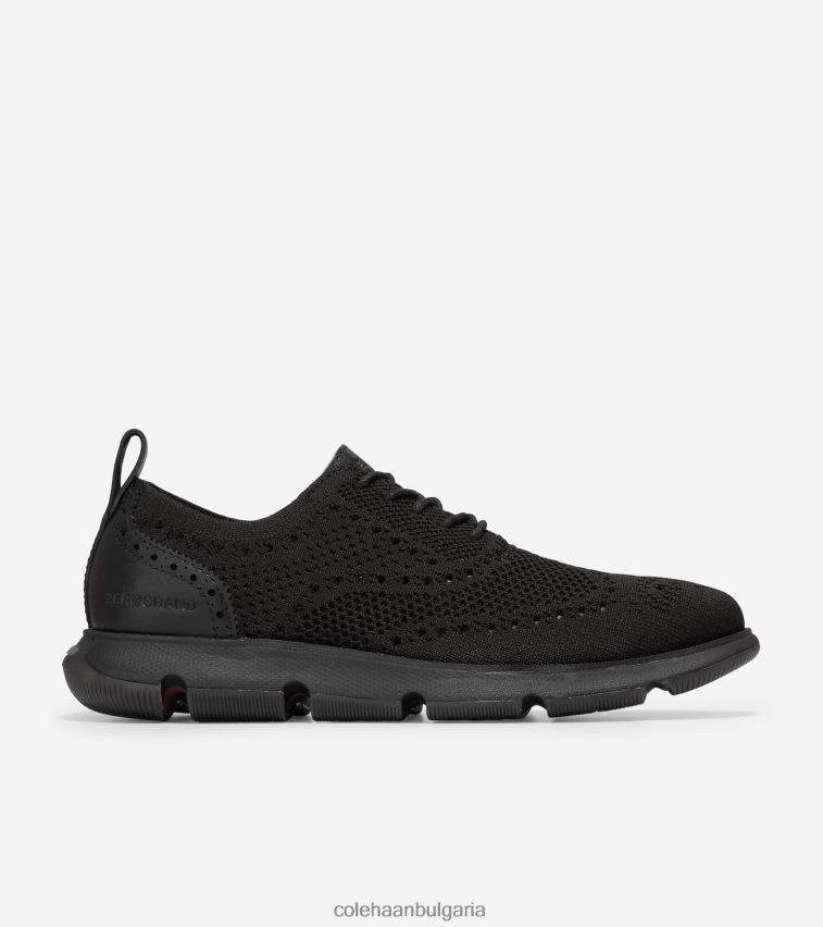 Cole Haan 4.zerogrand oxford мъже 84PB6Z363 черен стичлайт обувки