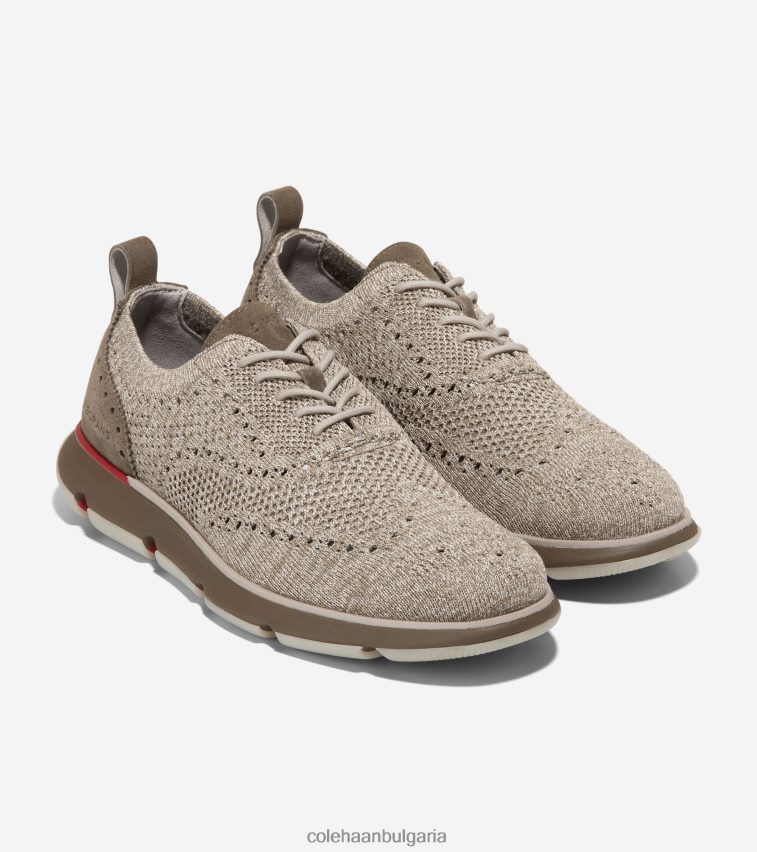 Cole Haan 4.zerogrand oxford мъже 84PB6Z364 каменно сив стичлит обувки