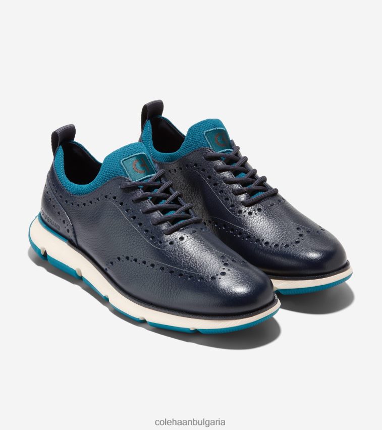 Cole Haan 4.zerogrand wingtip oxford мъже 84PB6Z369 тъмносиньо сако-мароканско синьо обувки