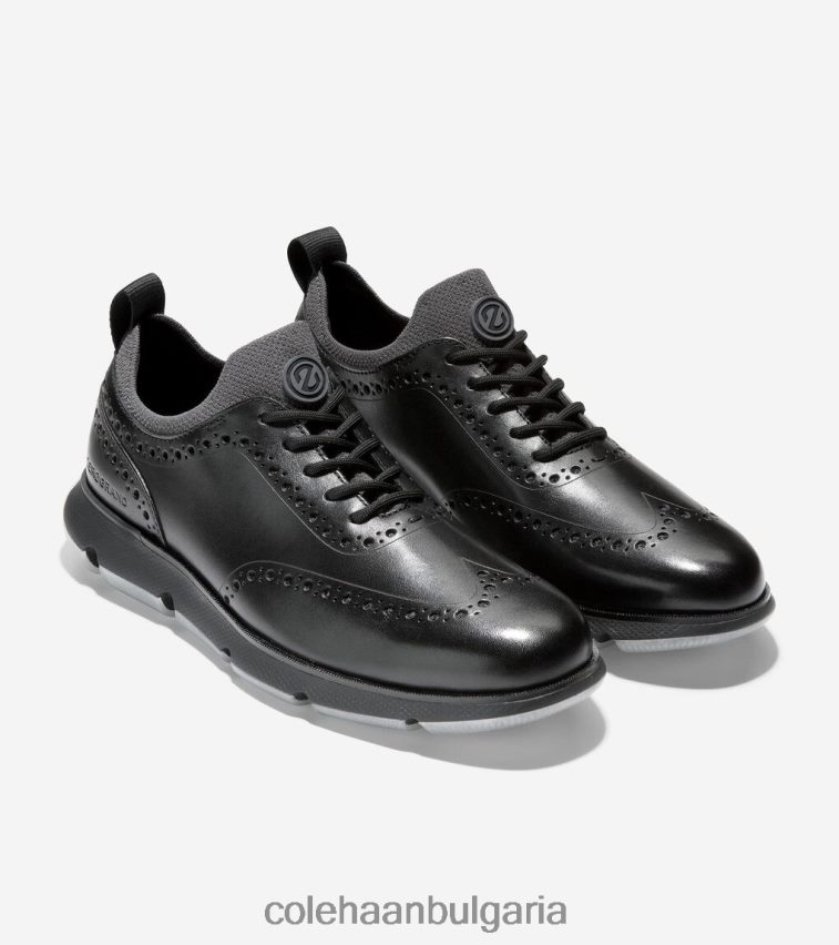 Cole Haan 4.zerogrand wingtip oxford мъже 84PB6Z372 черен обувки