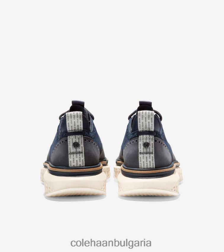 Cole Haan 5.zerogrand wingtip oxford мъже 84PB6Z300 тъмносиньо сако-слонова кост обувки