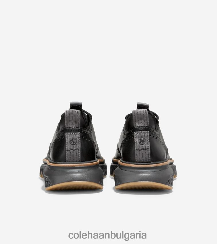 Cole Haan 5.zerogrand wingtip oxford мъже 84PB6Z301 черен-тротоар-буреносен облак обувки
