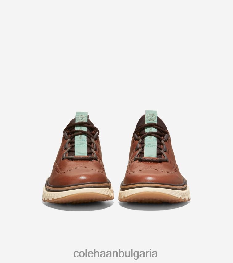 Cole Haan 5.zerogrand wingtip oxford мъже 84PB6Z302 тъмна секвоя-тъмна настилка обувки