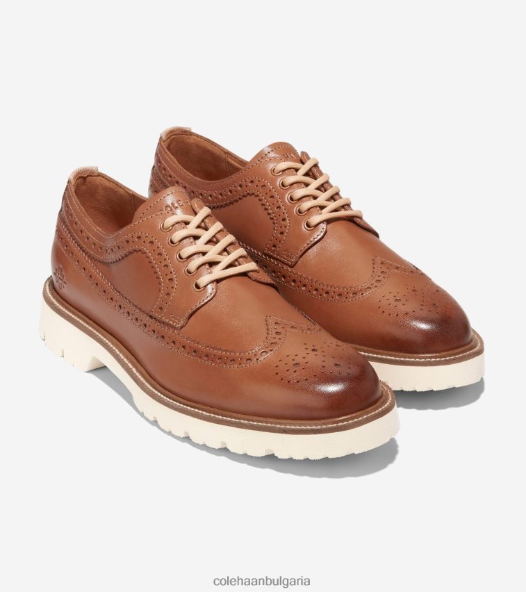 Cole Haan американски класически дългокрил оксфорд мъже 84PB6Z387 пекан-чапла обувки