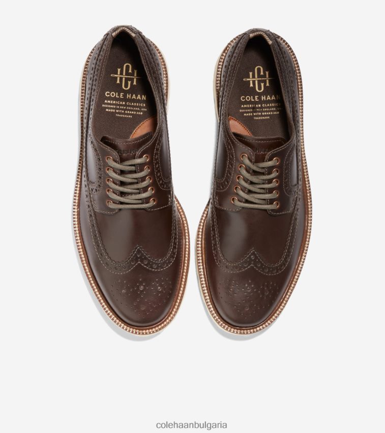 Cole Haan американски класически дългокрил оксфорд мъже 84PB6Z388 трюфел-чапла обувки