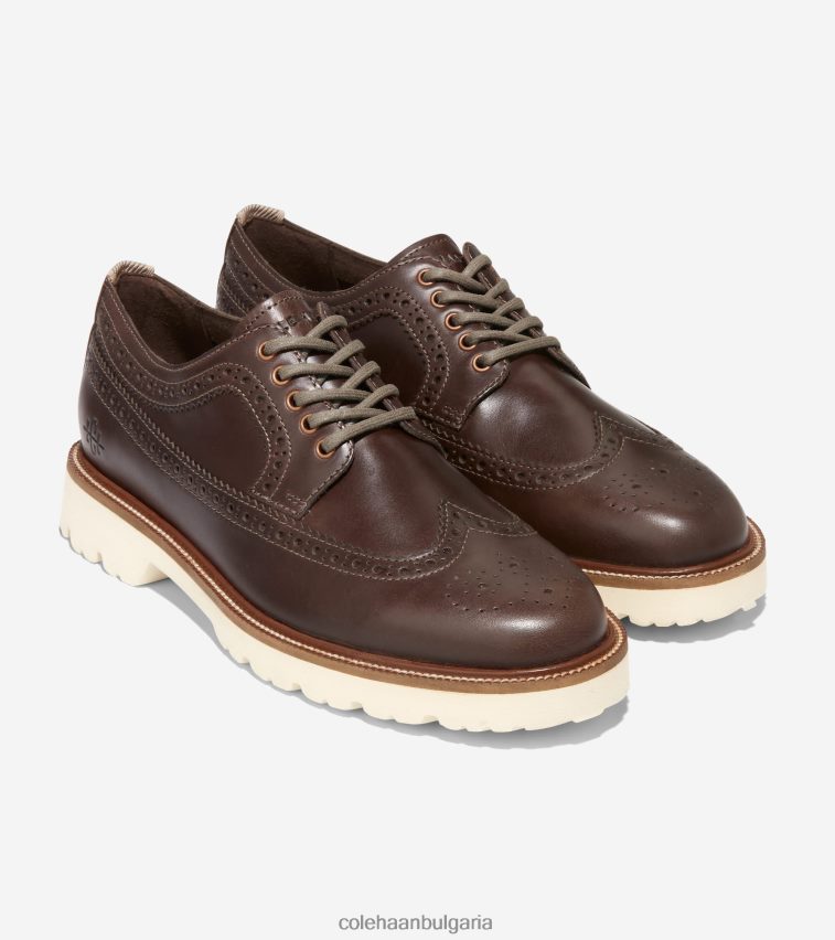 Cole Haan американски класически дългокрил оксфорд мъже 84PB6Z388 трюфел-чапла обувки