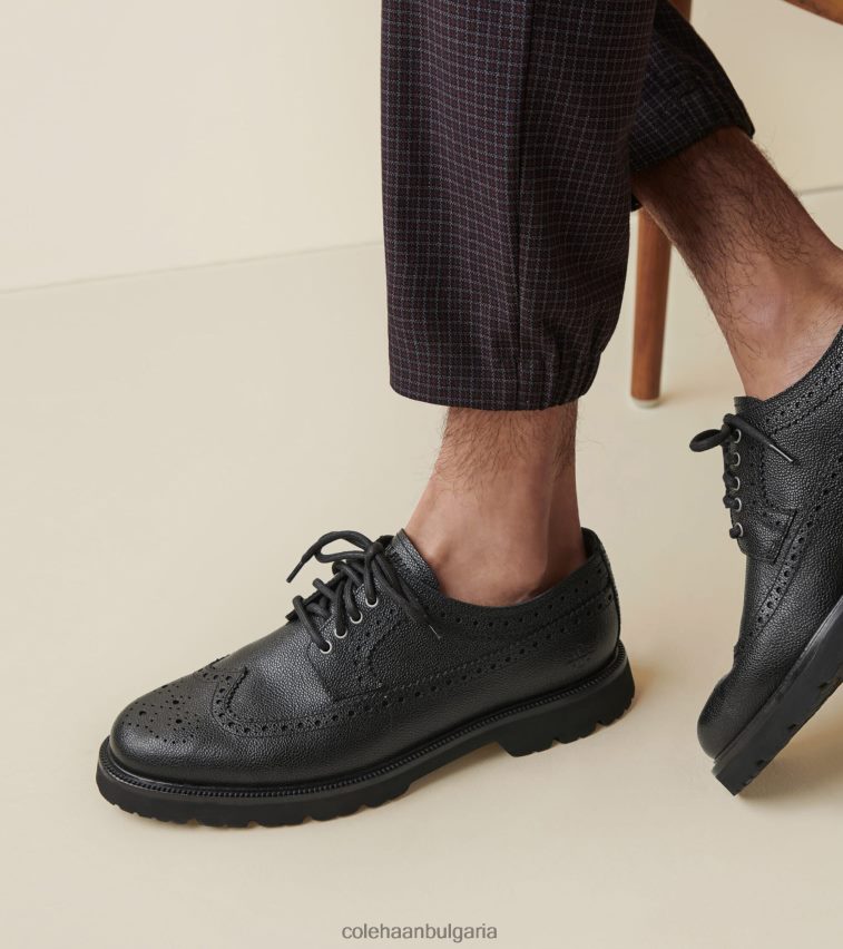 Cole Haan американски класически дългокрил оксфорд мъже 84PB6Z389 черен обувки