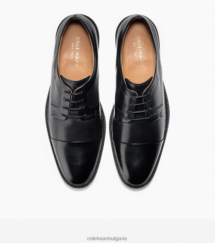 Cole Haan Уорън капачка оксфорд мъже 84PB6Z399 черен обувки