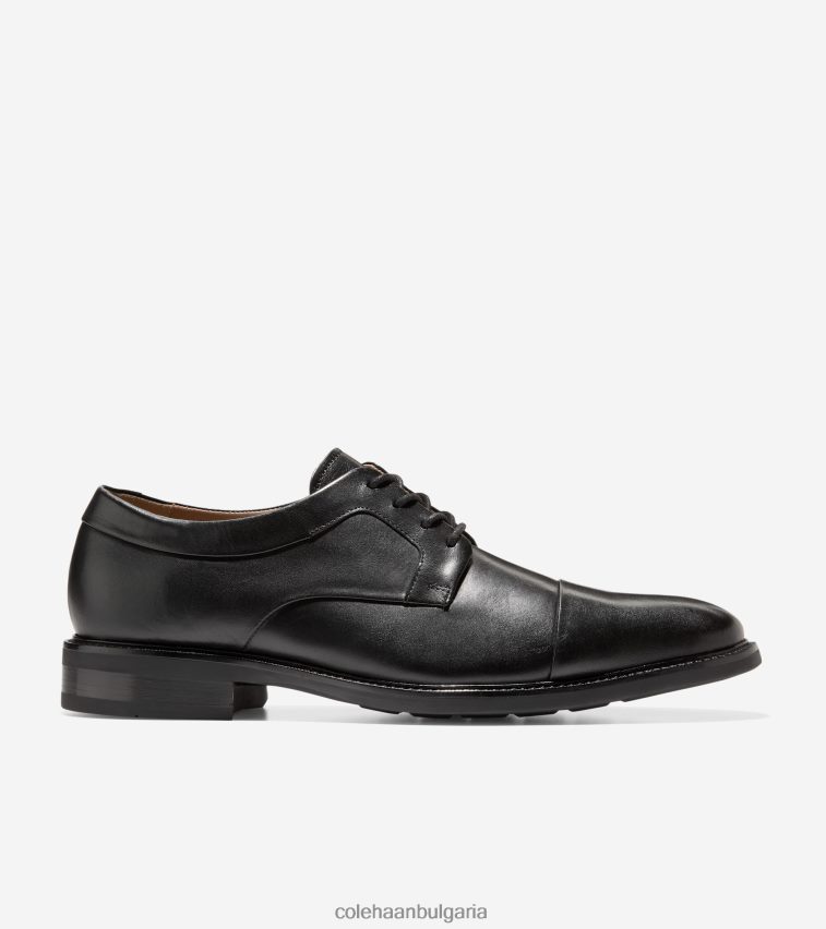 Cole Haan Уорън капачка оксфорд мъже 84PB6Z399 черен обувки