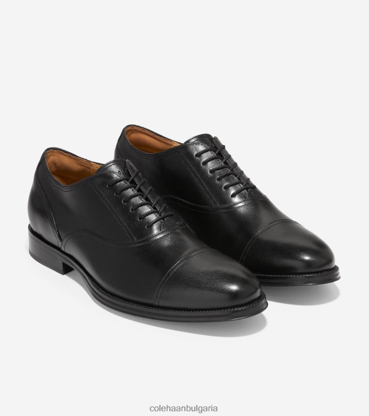 Cole Haan модерна класическа шапка с пръсти Оксфорд мъже 84PB6Z400 черен обувки