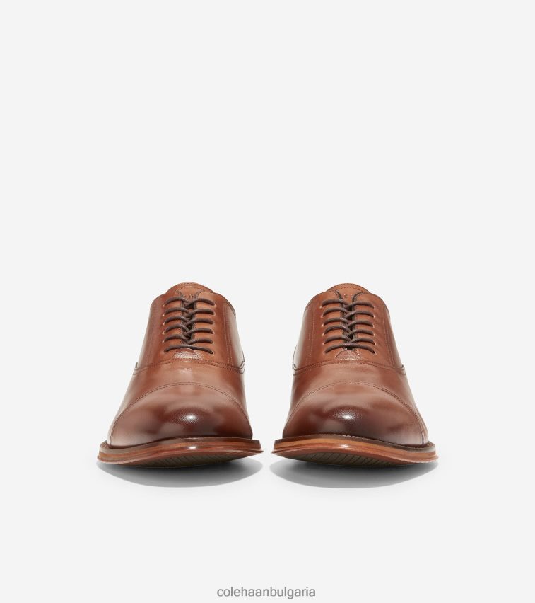 Cole Haan модерна класическа шапка с пръсти Оксфорд мъже 84PB6Z401 британски тен обувки