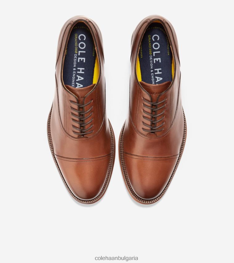 Cole Haan модерна класическа шапка с пръсти Оксфорд мъже 84PB6Z401 британски тен обувки