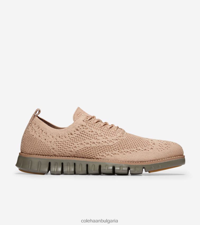 Cole Haan зерогранд Оксфорд мъже 84PB6Z425 сусамов стичлайт-дюн-чаен лист обувки