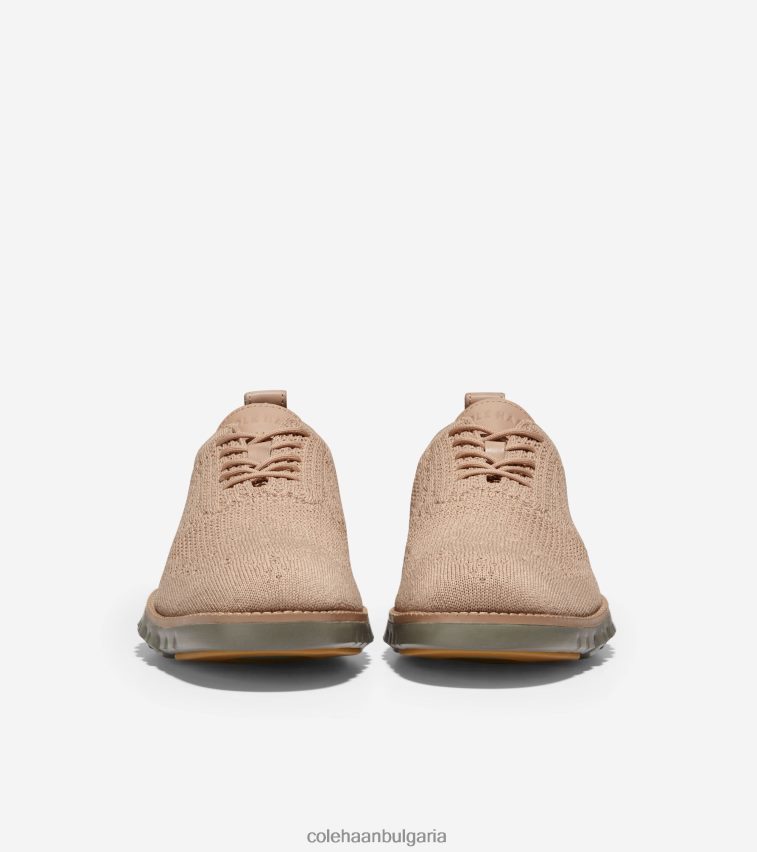 Cole Haan зерогранд Оксфорд мъже 84PB6Z425 сусамов стичлайт-дюн-чаен лист обувки