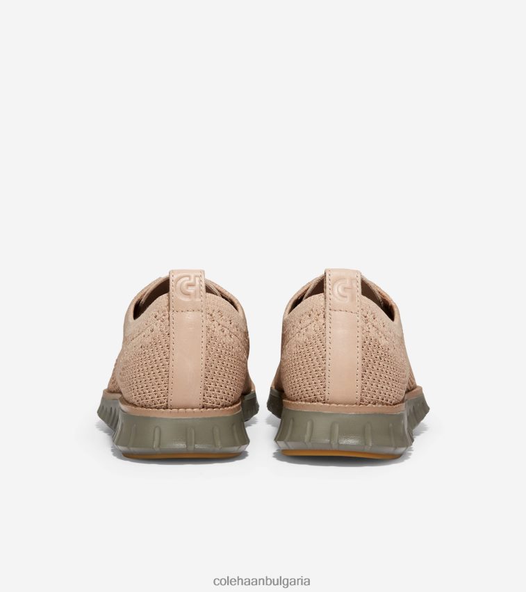 Cole Haan зерогранд Оксфорд мъже 84PB6Z425 сусамов стичлайт-дюн-чаен лист обувки