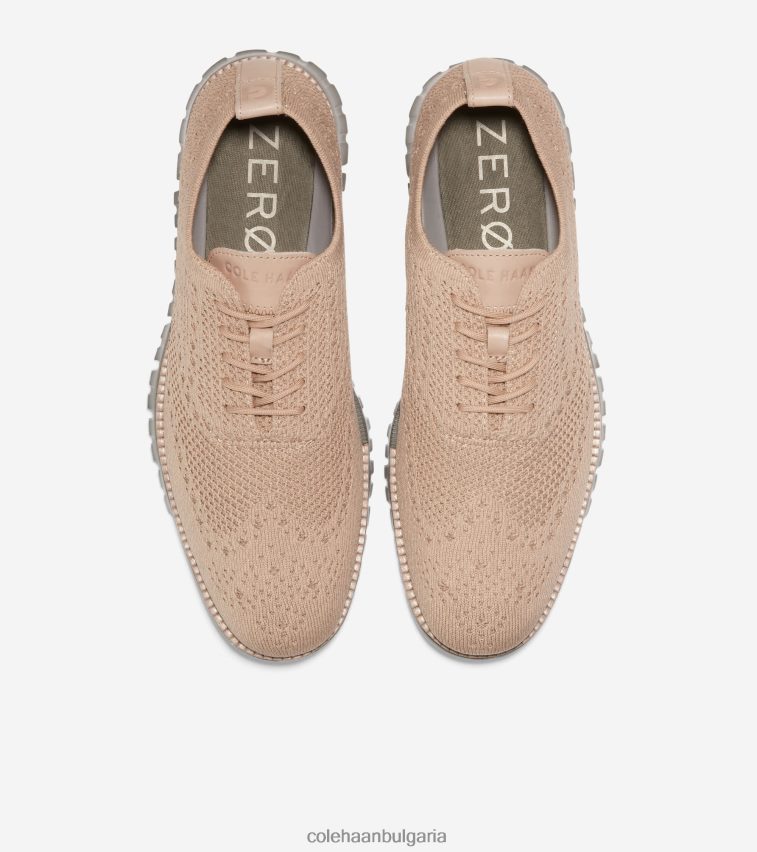 Cole Haan зерогранд Оксфорд мъже 84PB6Z425 сусамов стичлайт-дюн-чаен лист обувки