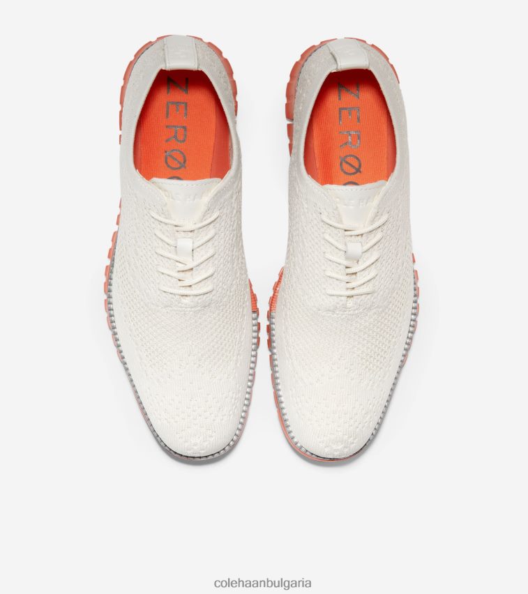 Cole Haan зерогранд Оксфорд мъже 84PB6Z426 бяла чапла охра стичлит обувки