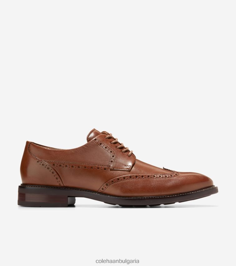 Cole Haan Warren wingtip oxford мъже 84PB6Z463 британски тен обувки